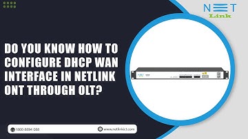 Do you know how to  configure DHCP WAN interface in Netlink ONT through OLT?-138