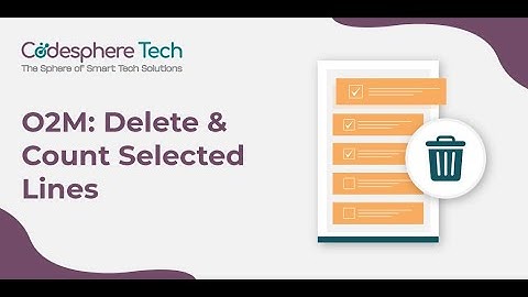 One2Many Multi Delete & Records Count || Odoo App