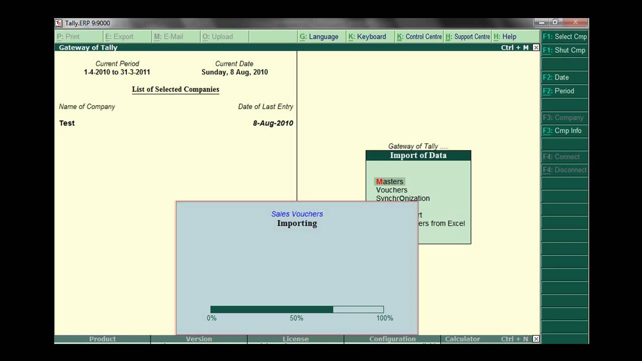 Tally Sales Data import from Excel - YouTube
