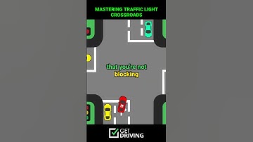 Mastering traffic light crossroads | #driving #drivingtest #drivingtips #shorts
