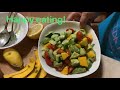 Healthy easy meals for 2 mac  salad  mango avocado cucumber salad  simple and easy