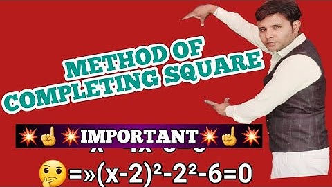 #10 Completing Square Method To Solve Quadratic Equation Class 10|| RS Aggarwal + Ncert Maths 10th||