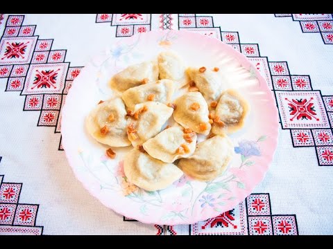 Видео рецепт Вареники с печенью и картошкой