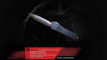 MICROTECH Combat Troodon D/E Signature Series Carbon Fiber Top 142-13 APCFS