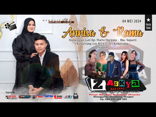 Live ZASKYA MUSIC - Midodareni  ANNISA u0026 RAMA  ARS JILID 4 || SANJAYA - Kedawung Lor 04 Mei 2024 class=