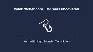 Animal Embryo Transfer Technician : Careers Uncovered
