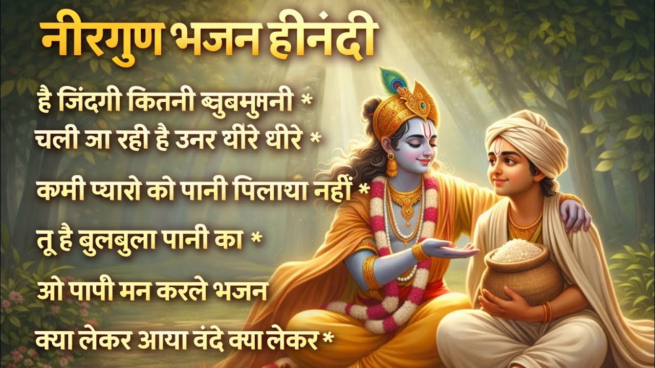 New bhajan 2026।। निर्गुण भजन हिन्दी मे कभी प्यासे को पानी पीलाया नही।।  bhajan kbi pyase ko pani।।