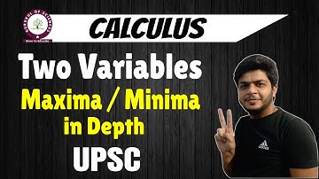 UPSC maths optional lectures (in Hindi)  | maxima minima condition for two variables