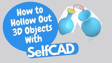 How to hollow 3D Objects With SelfCAD: Shell tool #shorts #3d #3dmodeling #selfcad #shorts