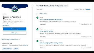 Agentblazer Champion All Quiz Solution | Get Started with Artificial Intelligence Basics module