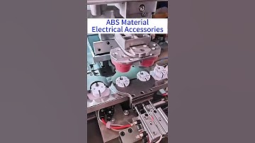 Print on the electrical accessories with ABS material. Full-automatic pad printing machine