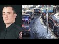 Thousands line procession route for slain calgary police officer