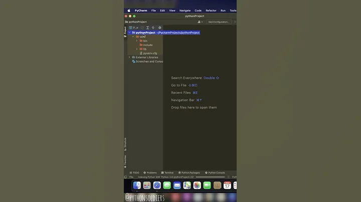 How to create a python project using pycharm IDE #shorts #python #tutorials #project #shortvideos