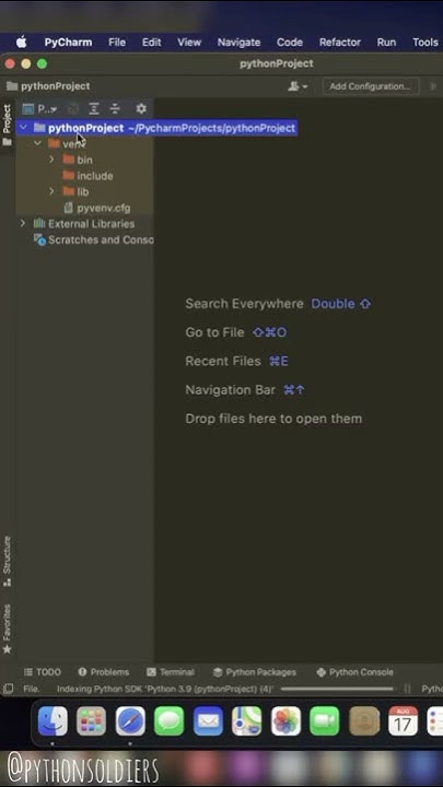 How to create a python project using pycharm IDE #shorts #python # ...