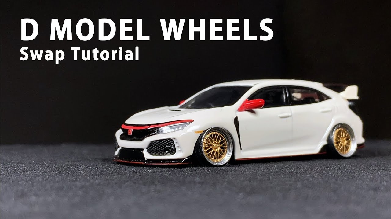 1/64 Scale Rubber Tires Alloy Wheels Custom Hot Wheels Modified Tire 2019NEW 