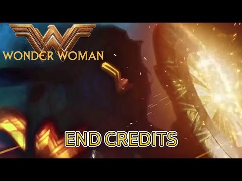 WONDER WOMAN END CREDITS ROLL (2017) DC Gal Gadot Superhero Movie - YouTube