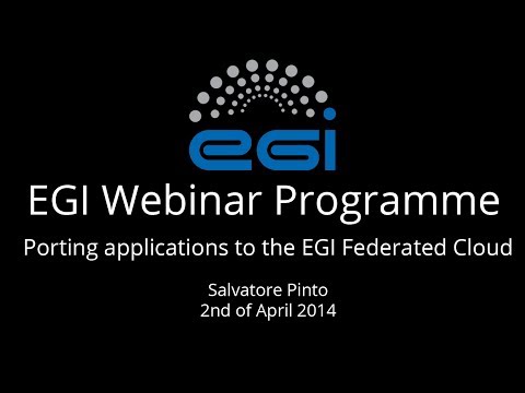 Porting applications to the EGI Federated Cloud