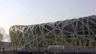 Balade en Chine, le 14  : le nid d'oiseau parc Olympique de Pékin 2008