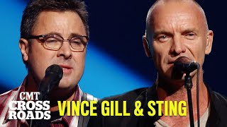 Vince Gill & Sting Perform “Whenever You Come Around” | CMT Crossroads screenshot 1