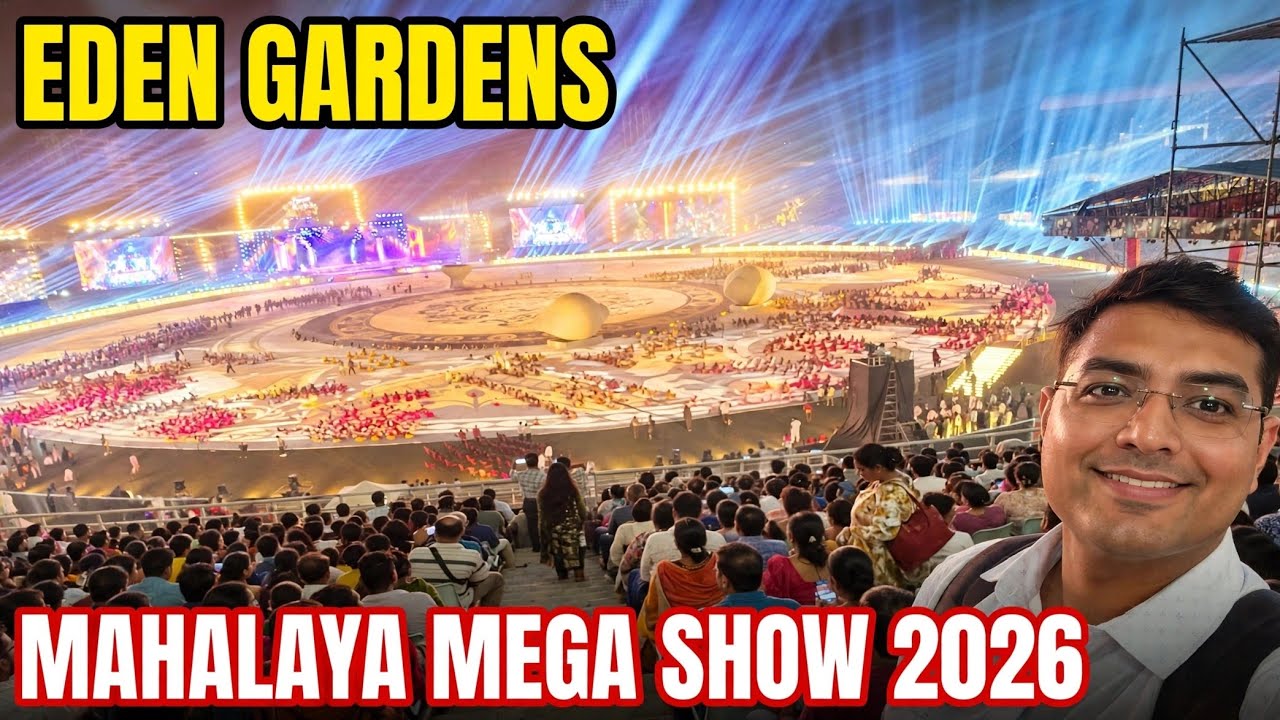 Mahalaya 2026 Event at Eden Gardens, Kolkata, West Bengal | Special Mega Show Vlog