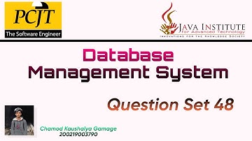 DBMS Question Set 48