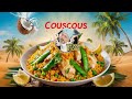 Köstliches Trio: Hähnchen, Couscous und Zuckererbsen in Kokos-Curry-Sauce!