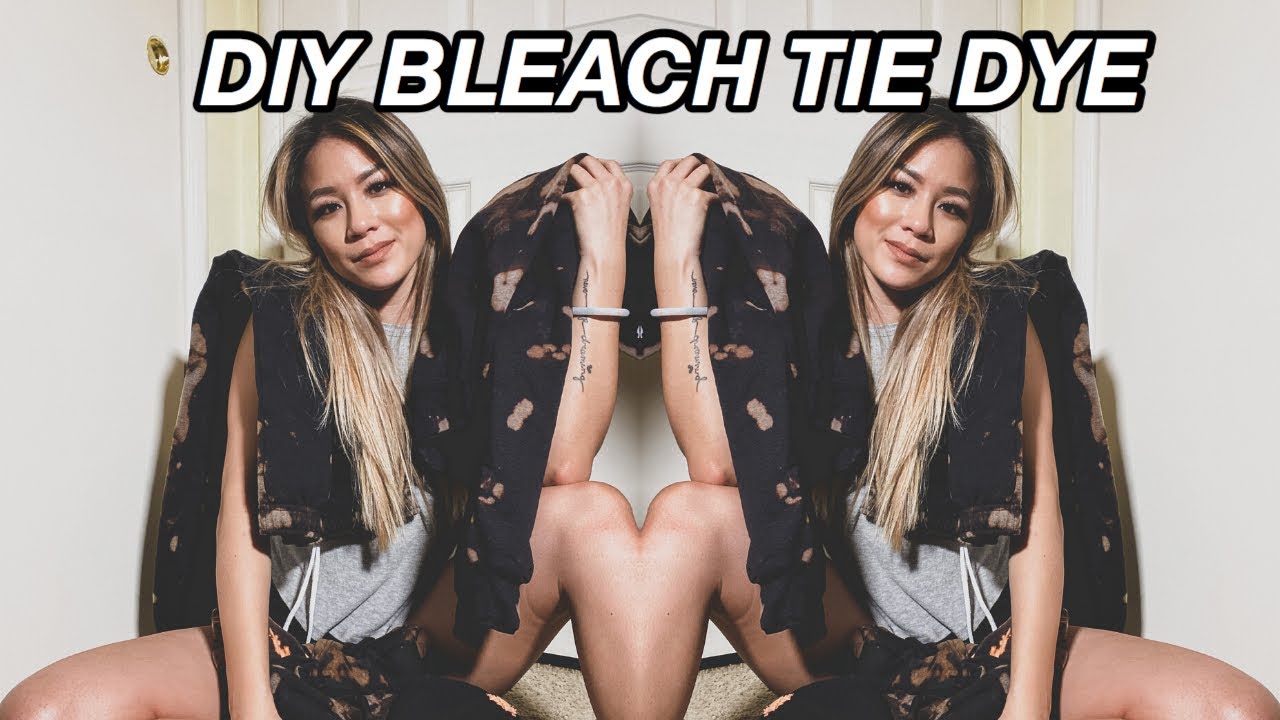 HOW TO BLEACH TIE DYE WITH TOILET BOWL CLEANER YouTube