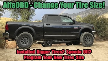 AlfaOBD: Change Your Tire Size To Fix Your Speedometer After Installing Bigger Tires On Your Ram!