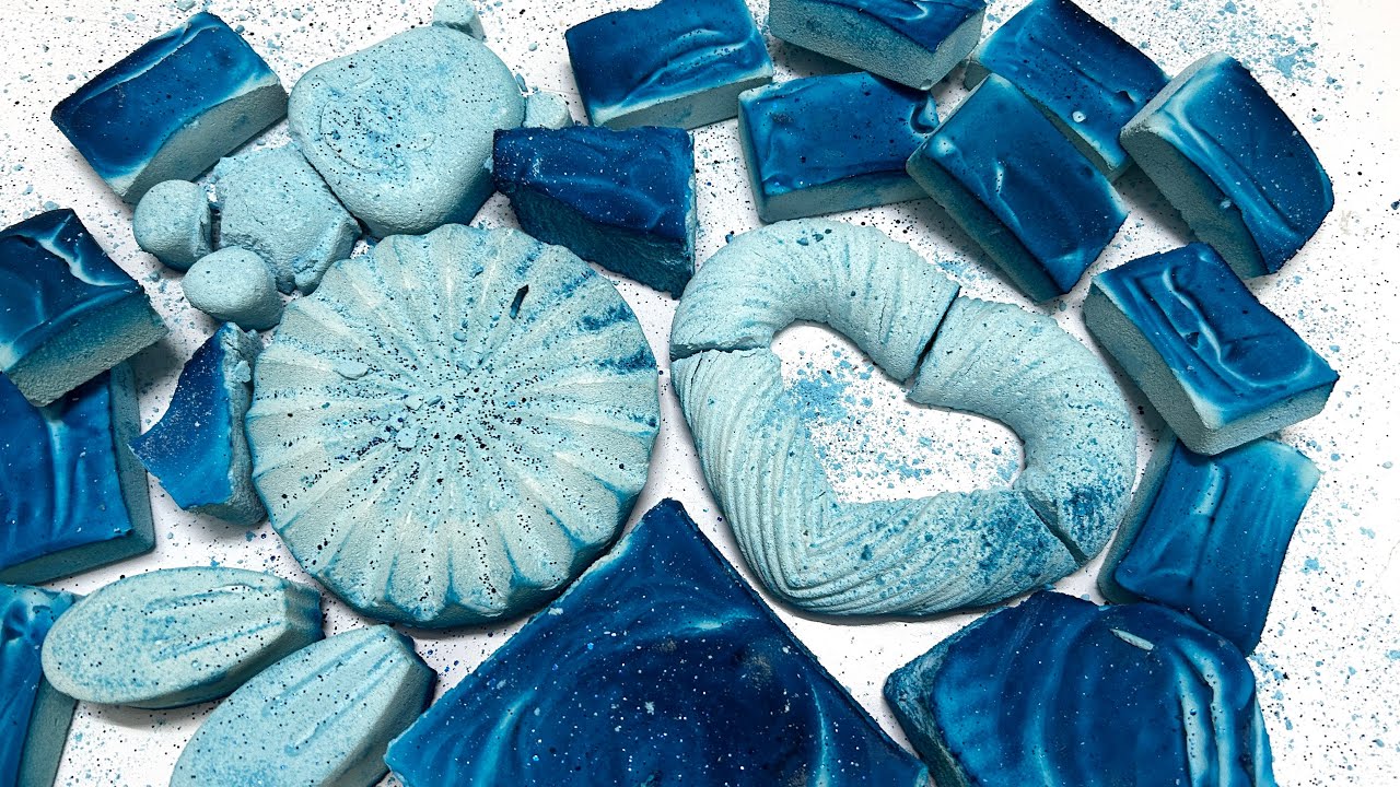 •••2X SPEED•••😍Color blue gym chalk✨💙🩵Satisfying video, relaxing ASMR sound..