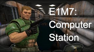 The Ultimate Doom (Doom Remake 4 Mod) - 100% walkthrough - E1M7: Computer Station