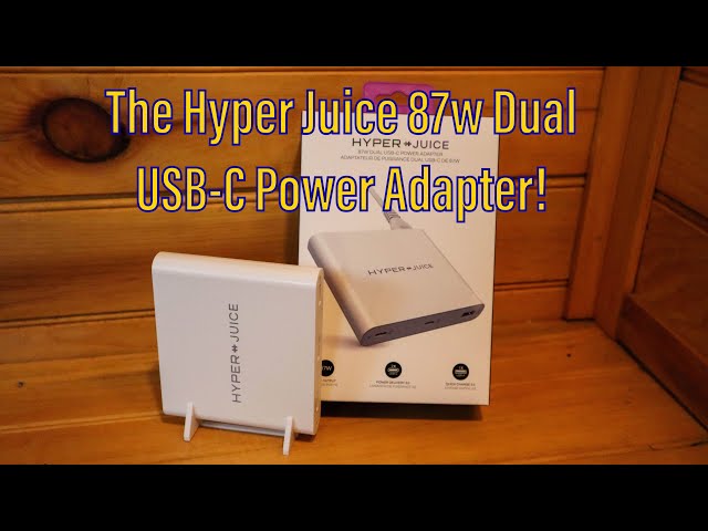 The Hyper Juice 87w Dual USB-C Power Adapter! Charge Your MacBook Pro & Everything Else!
