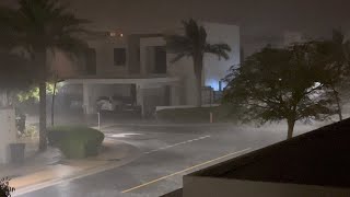 Strong Winds Heavy Rain Thunderstorms In Dubai