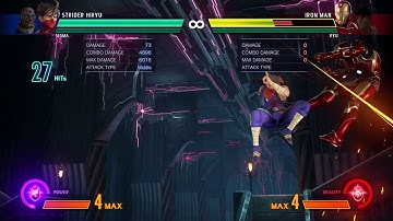 MARVEL VS. CAPCOM: INFINITE Strider Hiryu corner combo