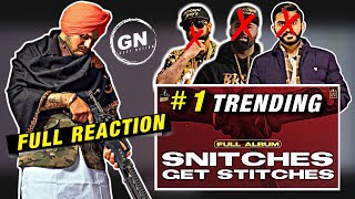 Sidhu moose wala dropped his latest album "snitches get stitches" out
of nowhere and it is trending #1 ! check the full review & reactio...