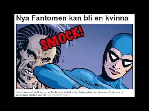 Fantomen pratar genus med SVT:s Kulturnyheterna