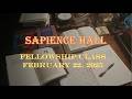Sapience Hall Sunday School Fellowship Class February 22, 2026 Colossians 1:12 19 Dr. R. G. Ford