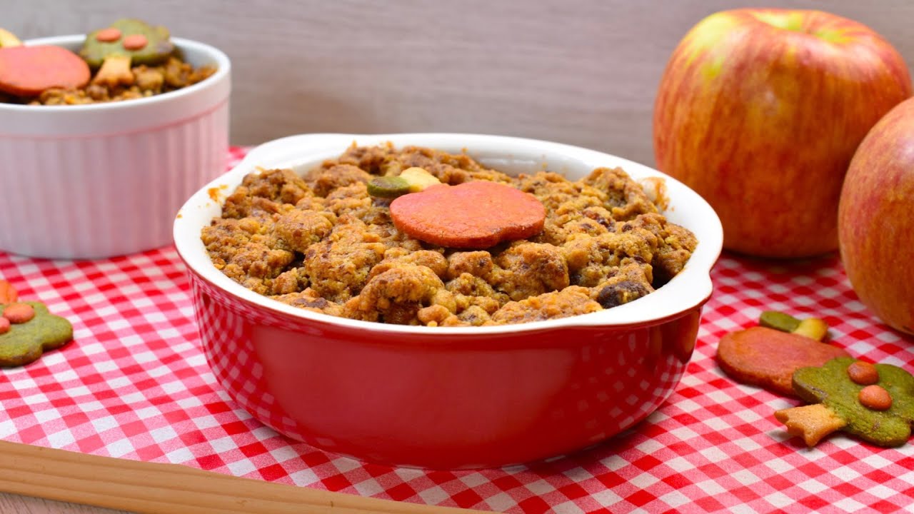 Delicious Apple Crumble- less than 10 ingredients! (SUB) アップルクランブル！(字幕)