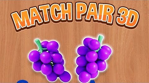How to Play Match Pair 3D Game App