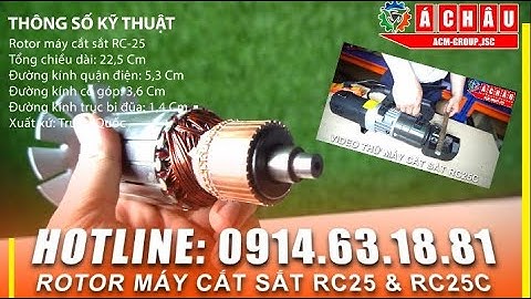ROTOR - QUẬN ĐIỆN - PHỤ TÙNG SỬA CHỮA MÁY CẮT SẮT THỦY LỰC CẦM TAY RC25 & RC-25C TRUNG QUỐC