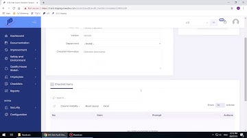 JLB Track Tutorials - Audit Checklist Templates