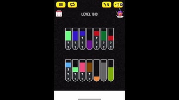 water sort puzzle level 1619