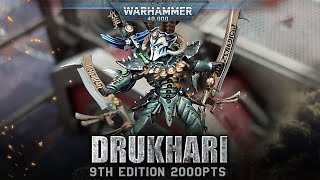 Drukhari (Dark Eldar) COMPLETE ARMY Warhammer 40K 9th Edition 2000pts