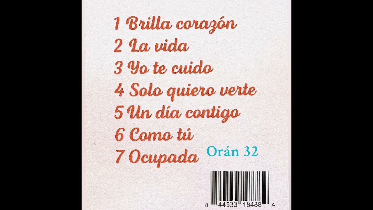 CD  completo, Solo quiero  verte 