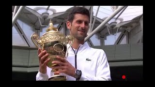 Final Wimbledon 2019 Federer vs Djokovic. Ceremonia de Premiación