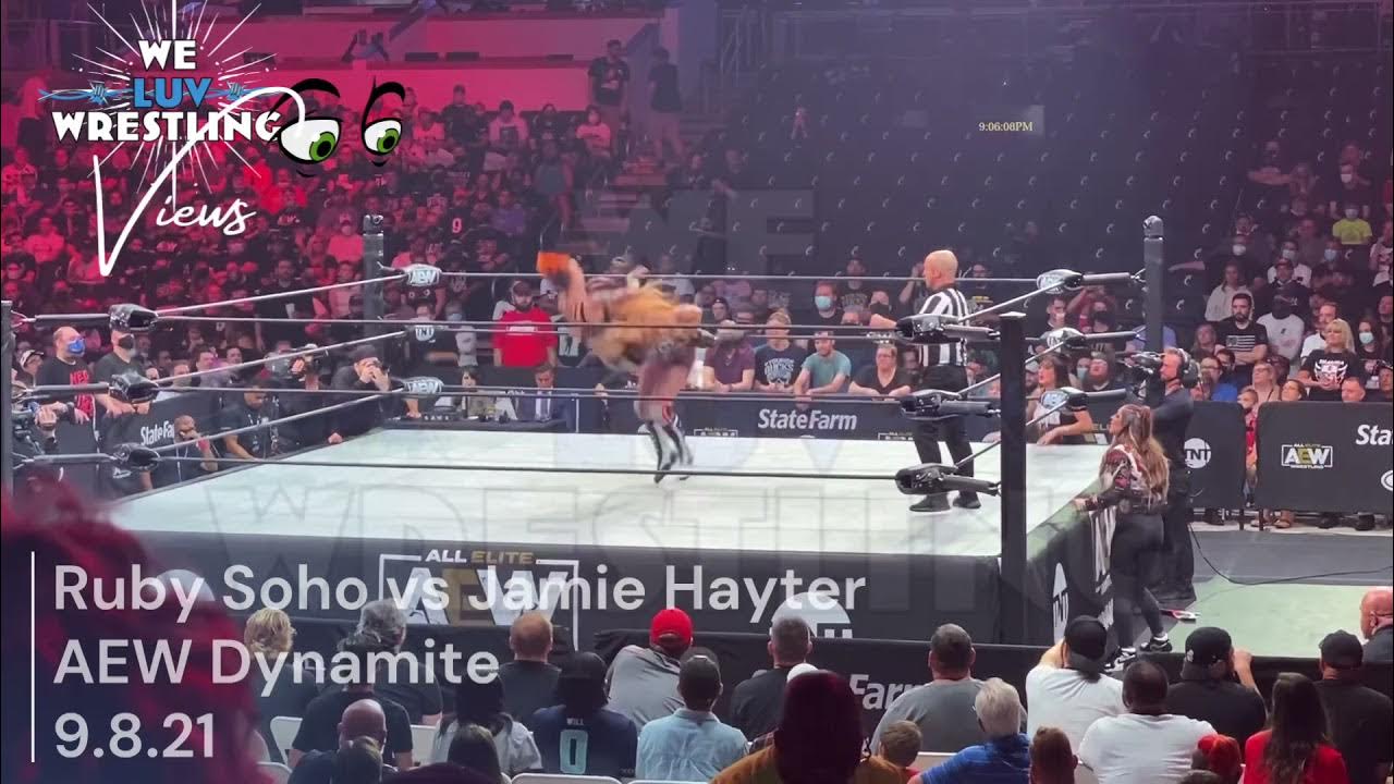 Ruby Soho vs Jamie Hayter AEW Dynamite WLW Views YouTube