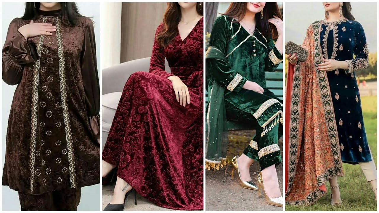 Velvet - Kurtas - Indo Western Dresses: Buy Latest Indo Western Clothing  Online | Utsav Fashion
