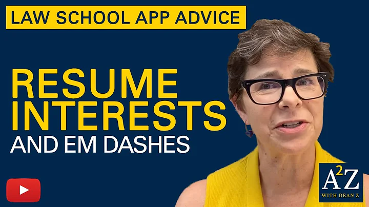 A2Z 03: Resume Interests and Em Dashes (Part 2)