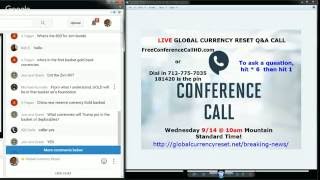 LIVE Global Currency Reset CALL & VIDEO CHAT - 9/14/2016