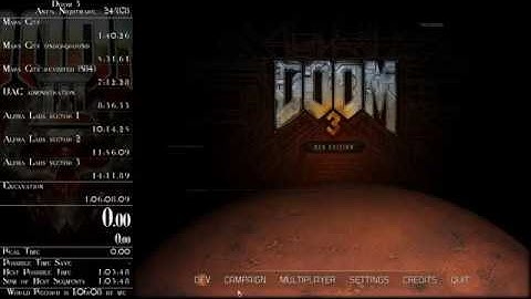 Doom 3 - Any% Nightmare Speedrun in 1:05:42 (time without loads)