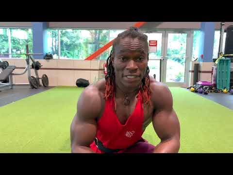 Alseny's Chest, Triceps, Biceps, legs Workout, best bodyweight training Transformation. try this